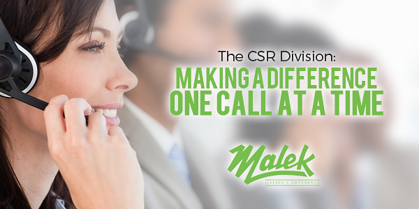The CSR Division: Making a Difference One Call at a Time
