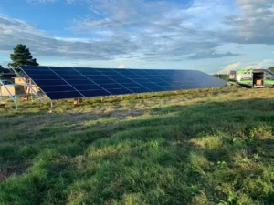 solar panels being installed by Malek Service Company