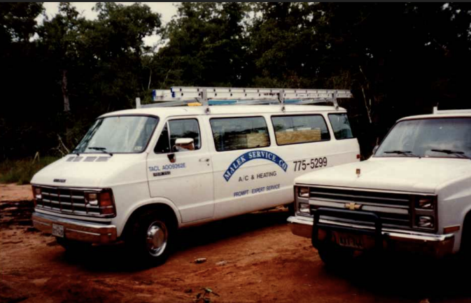 Original Malek and Carrier company branding from the early years