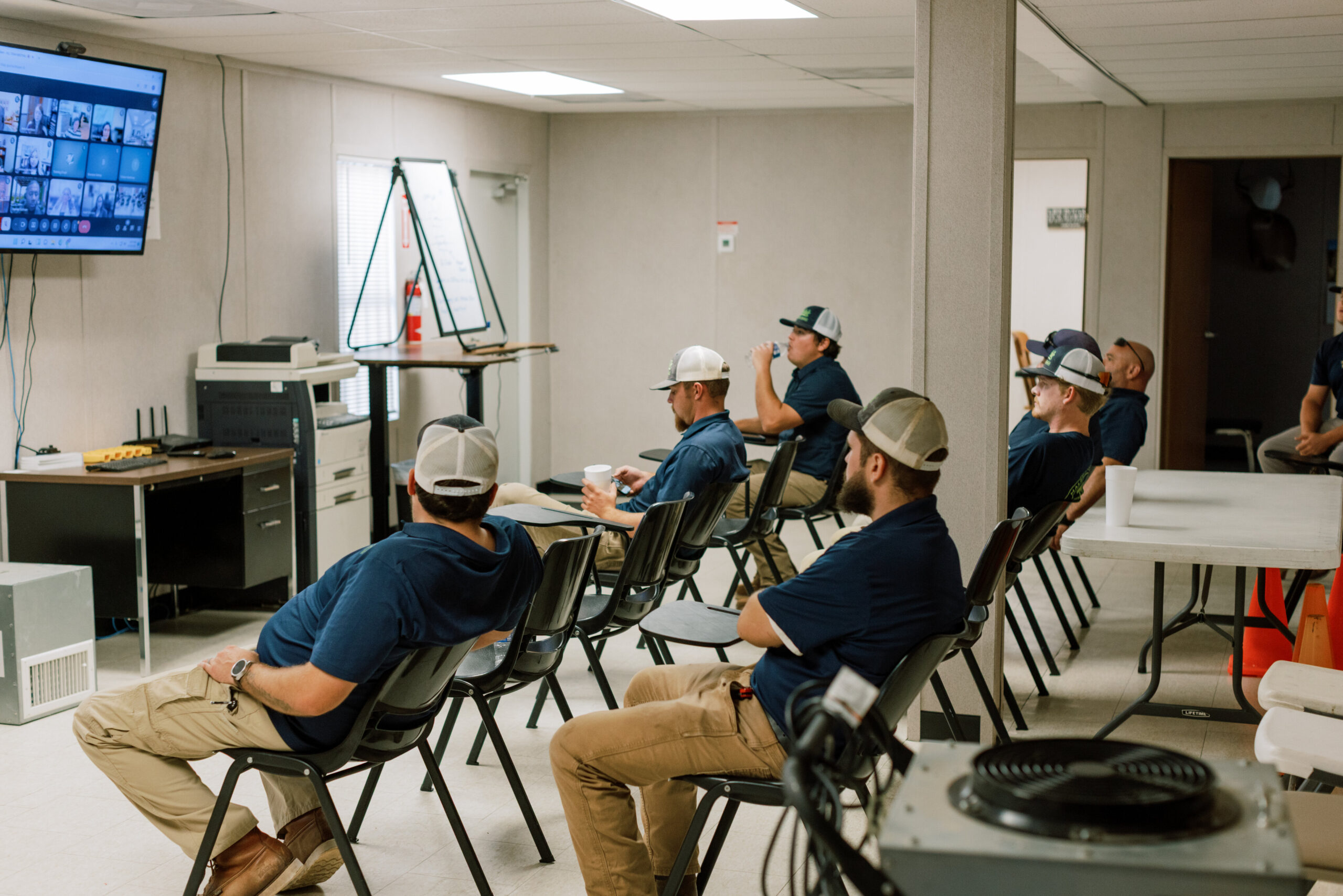 Malek Service Company technicians training and working together