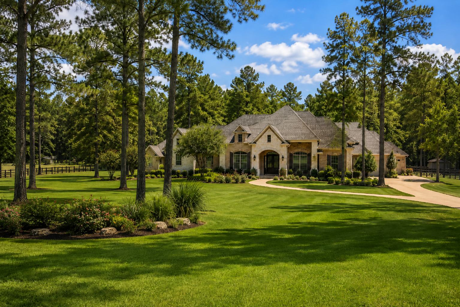 Wooded residential property representing the Magnolia, Texas service area