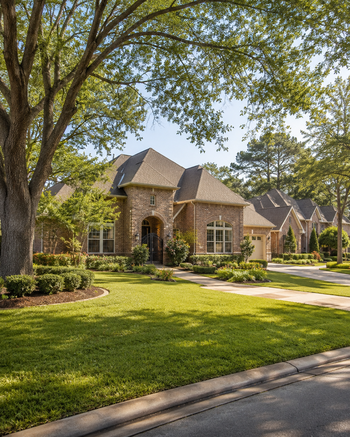 Tree-lined residential neighborhood representing the Spring, Texas service area